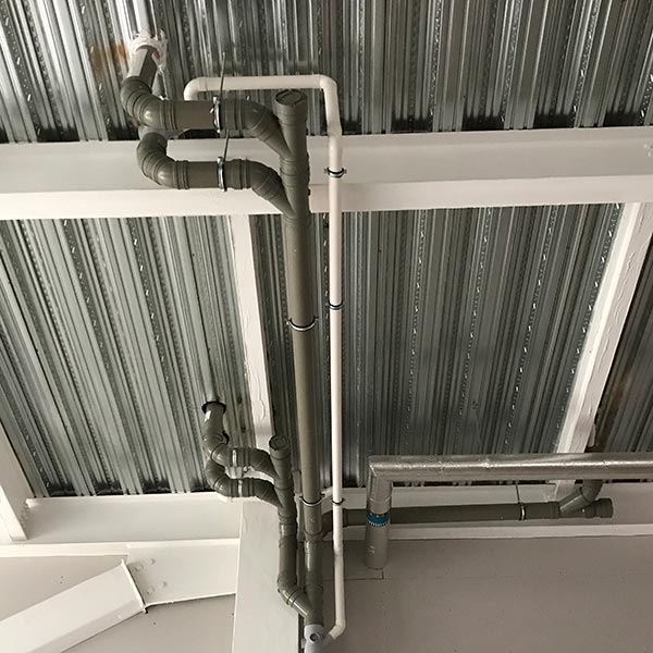 Commercial plumbing pipework project Commercial plumbing pipework project